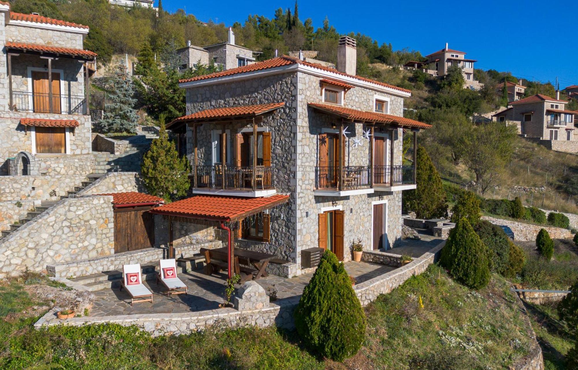 Rock Dandy Deluxe Chalet In Arachova - Delphi, Sauna, Prv Parking, Amazing View Exteriör bild