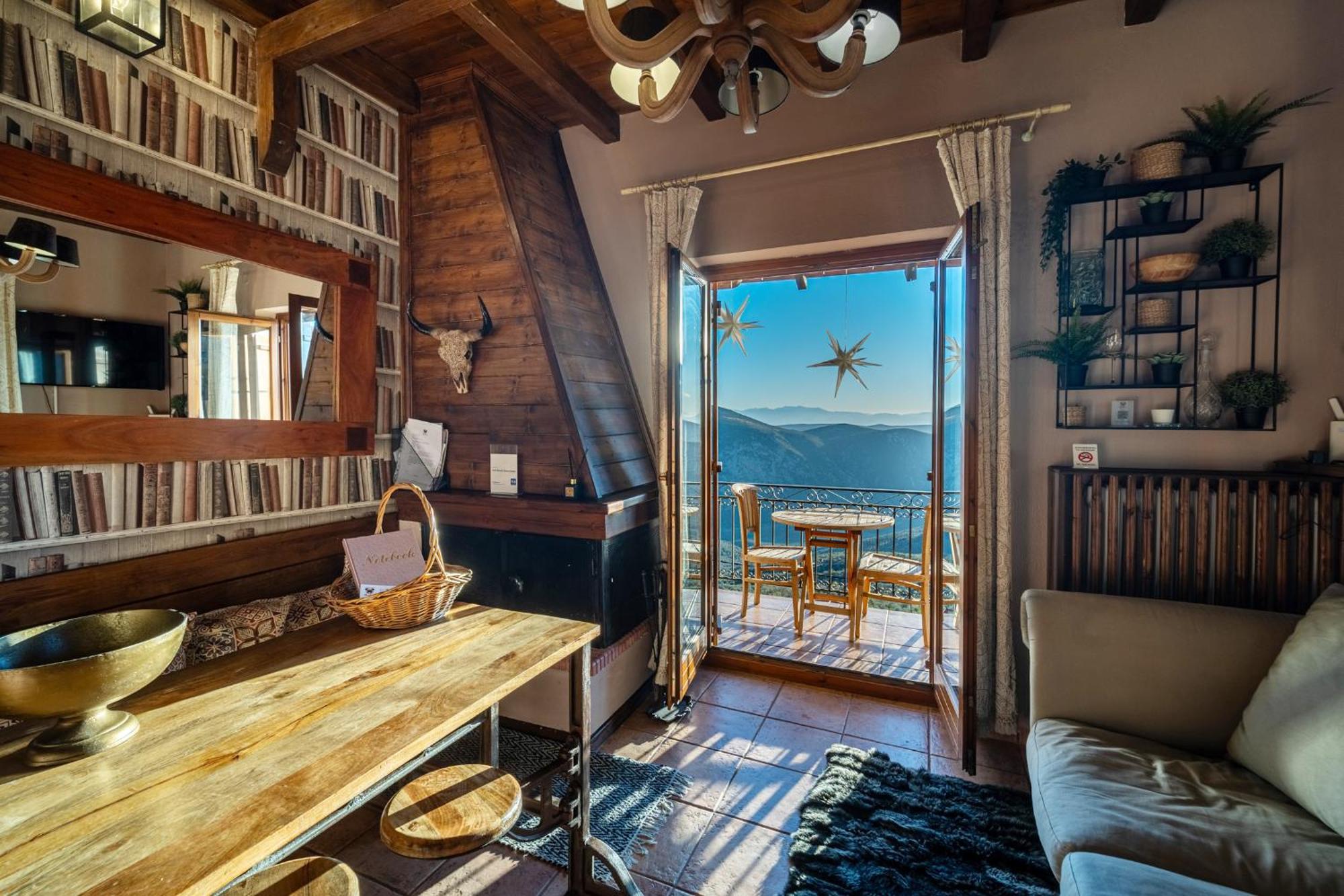 Rock Dandy Deluxe Chalet In Arachova - Delphi, Sauna, Prv Parking, Amazing View Exteriör bild