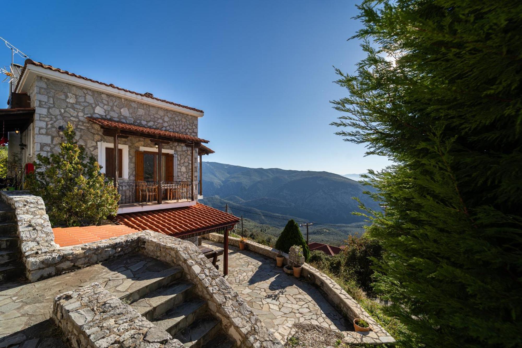 Rock Dandy Deluxe Chalet In Arachova - Delphi, Sauna, Prv Parking, Amazing View Exteriör bild