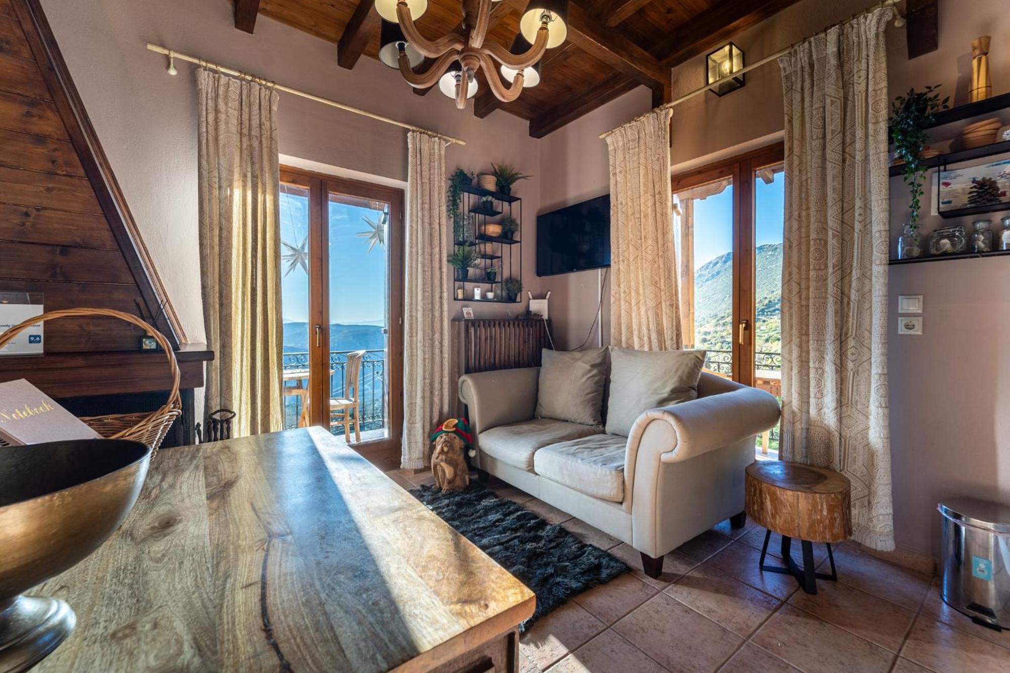 Rock Dandy Deluxe Chalet In Arachova - Delphi, Sauna, Prv Parking, Amazing View Exteriör bild