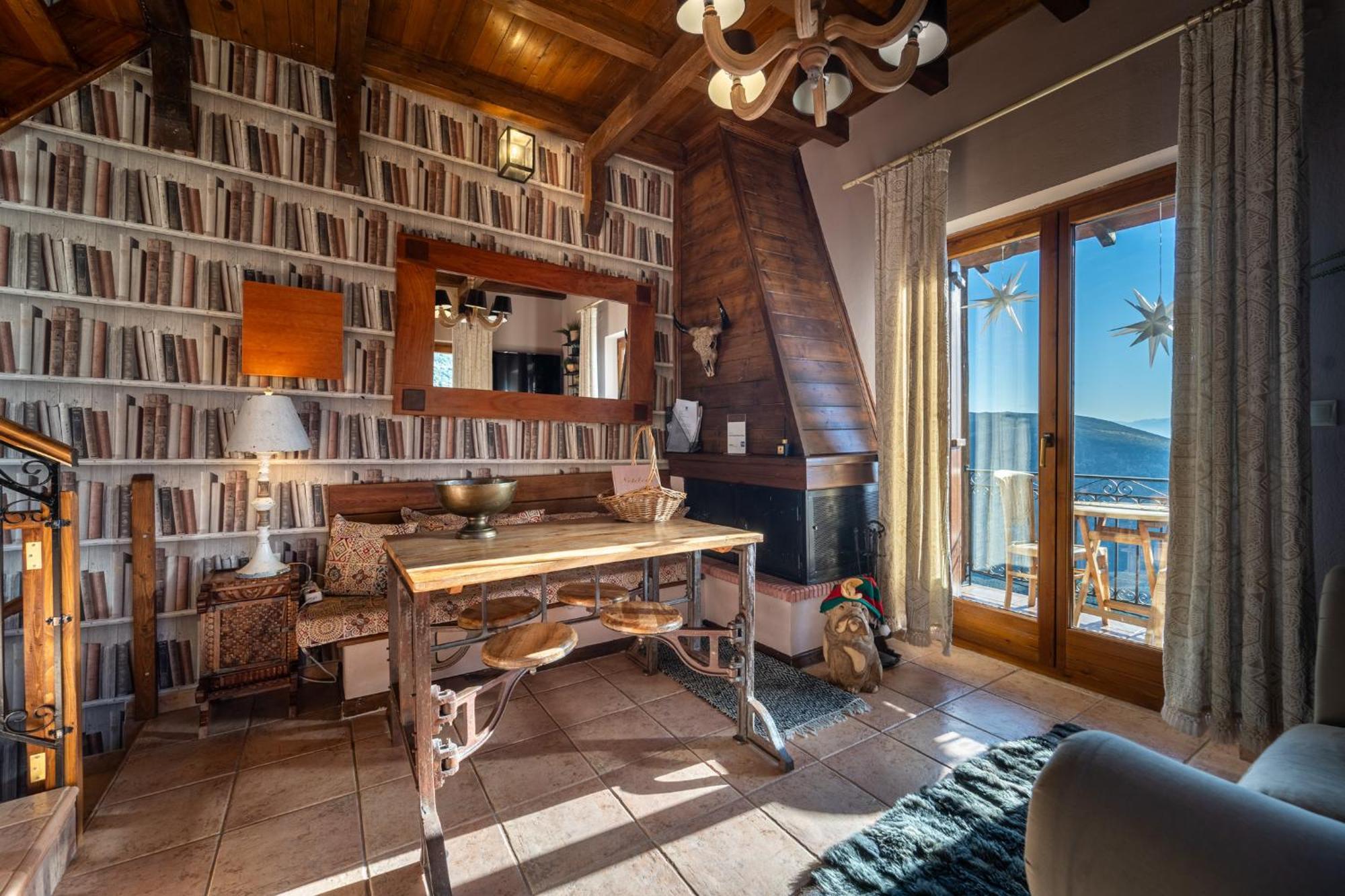 Rock Dandy Deluxe Chalet In Arachova - Delphi, Sauna, Prv Parking, Amazing View Exteriör bild